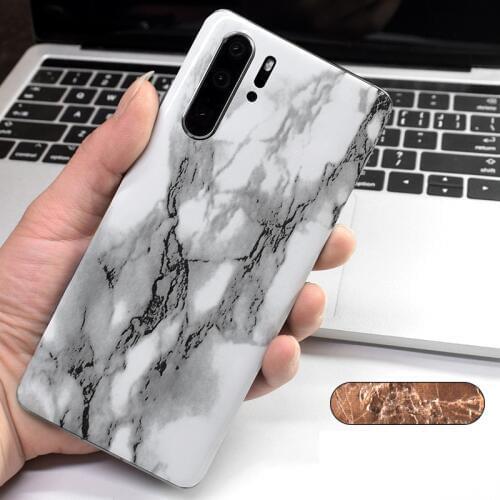 Marble Matte Protective Film Wrap Skin Phone Back Paste Sticker For HUAWEI P30 Pro P20 Lite Nova 3 3e 3i 4 4e 5 Pro 5i Pro Film