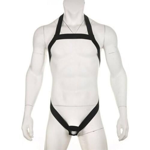 Sexy Men Stretch Band Belt Chest Waist Full Body Straps Harness Gay Clubwear New Mens Underwear Acrylic
