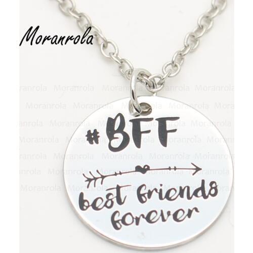 New arried "BFF best Best Friend forever" Jewelry Gift for Friend Necklace BFF Birthday Gift Friends Forever