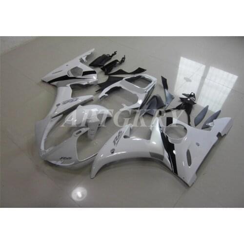 New ABS Plastic Shell Motorcycle Fairing Kits Fit For Yamaha YZF 600 R6 2003 2004 2005 R6 03 04 05 Custom White