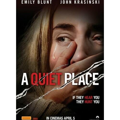 A Quiet Place MOVIE Picture Art Film Print Silk Poster for Your Home Wall Decor 24x36inch