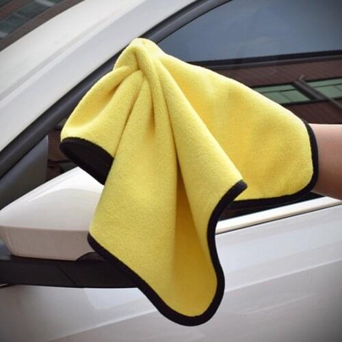Car Wash Microfiber Towel Car Cleaning Drying Cloth Hemming Extra Soft Car Care Detailing WashTowel Never Scrat High Density New