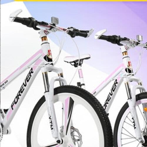 Permanent Mountain Bike Bicycle Adult Female Student 26 Inch 27 Variable Speed Aluminum Alloy Double Disc Brake One Wheel Bicycl