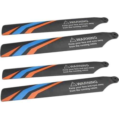 4Pcs Main Blade Propellers for WLtoys XK K127 RC Helicopter Airplane Drone Spare Upgrade Parts Accessories