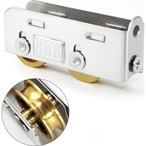888-Type Sliding Door Plastic Steel Pulley Aluminum Alloy Windows Brass Wheel Muted Roller Hardware