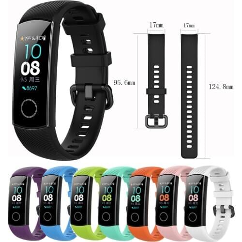 Honor Band 5 Strap Silicone Watchband For Huawei Honor Band 4 Women Men Bracelet Fitness Loop Smart Watch Wrist Strap