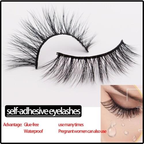 2021 New Glue-free Self-adhensive False Eyelashes Healthy Pregnant Woman Eyelash Waterproof Use Many Times Eyelashes Natural