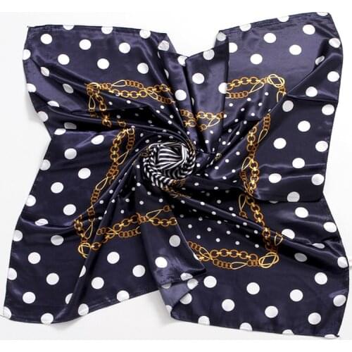 Scarf Silk Satin Bandana Women Summer Butterfly Print Square Small Bag Wrap Ladies Scarves Muslim Kerchief Shawl Sunscreen Scarf