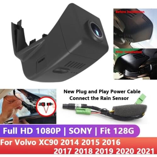 Hidden HD 1080P Plug and play Car Wifi DVR Video Recorder Dash Cam Camera For Volvo XC90 2014 2015 2016 2017 2018 2019 2020 2021