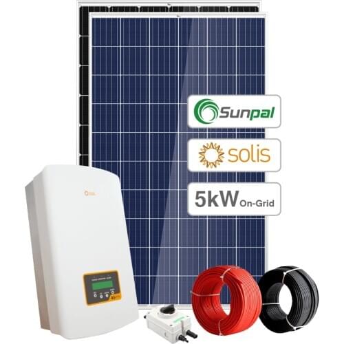 Sunpal 5Kw Grid Tie Home Solar Power System 5 Kw Solar Panel For Home Use