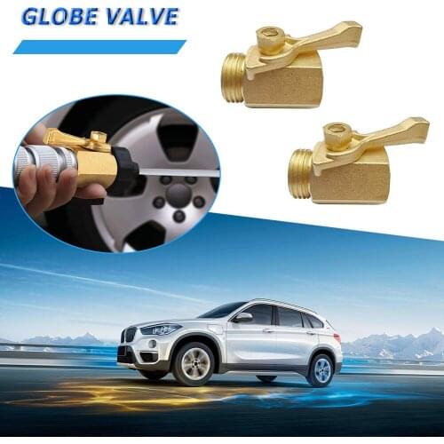 2pcs Heavy Duty Brass Shut off Valve Full Flow 3/4 inch Hose Thread Ball Valve Convenient Replace Car Accessories