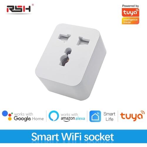 RSH tuya Mini Smart Plug Wifi Socket Smart Outlet Socket Timing for Alexa Google Home Smart Socket Universal Wifi Plug 16A