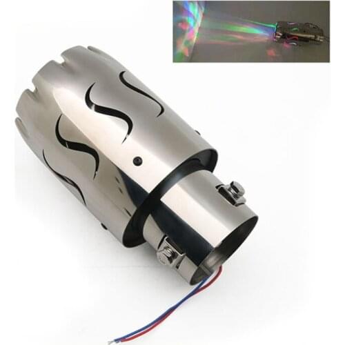 Universal Car Stailess Steel Exhaust Pipe Inlet Tip Muffler Pipe Tail Throat