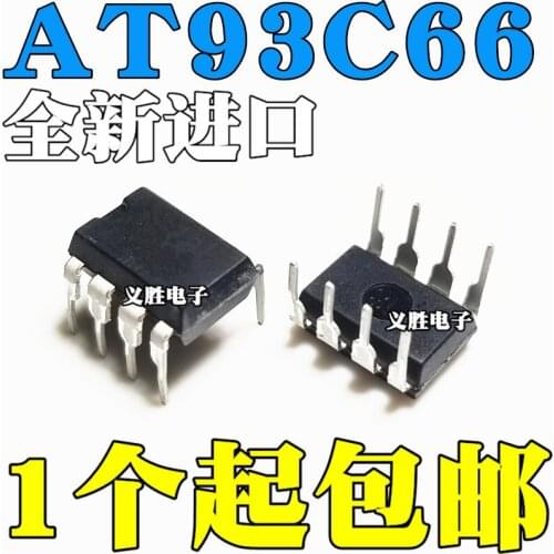 10pcs/lot 93C66 AT93C66A-10PU-2.7 DIP8 IC In Stock