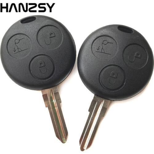 3 Button Remote key Fob For Mercedes Benz SMART Fortwo 450 Forfour Replacement Auto Car Key shell Cover Uncut Blade