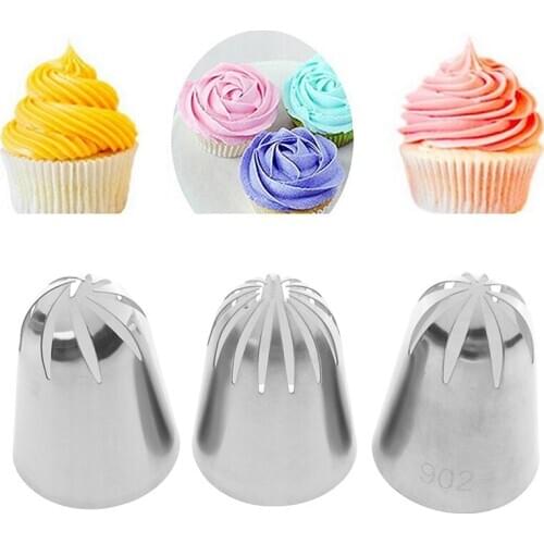 3pcs/lot Large Icing Piping Tips Set Cream Nozzles DIY Dessert Pastry Tips