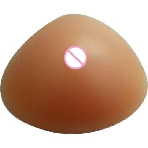Free Shipping Silicone Breast Forms Beautiful Lady False Big Boobs Triangular Shape for Breast Cancer Women 600-800g