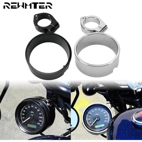 Motorcycle CNC Side Mount Speedometer Relocation Bracket Black/Chrome For Harley Sportster 883 1200 93-Up Dyna FatBob FXDF 93-05