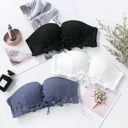 Push Up Bra for Women Small Breasts Women Strapless Backless Sexy Lingerie Underwear No Wire Female Brassiere Bralette Student