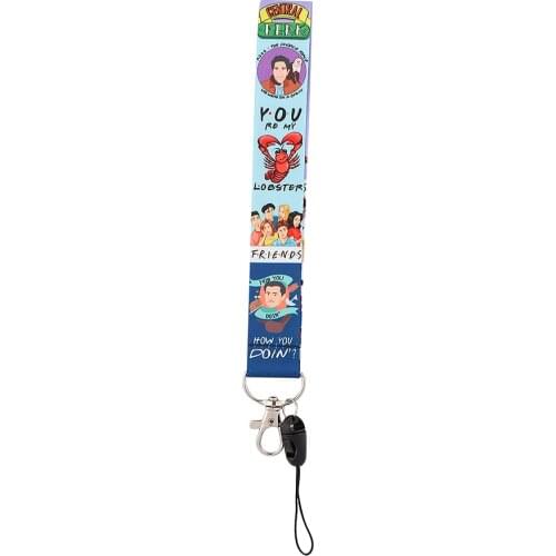 1pcs ZF3165 TV Show Friend Key Chain Short Lanyard Gifts For Child Students Friends Phone USB Badge Holder Necklace Accessories