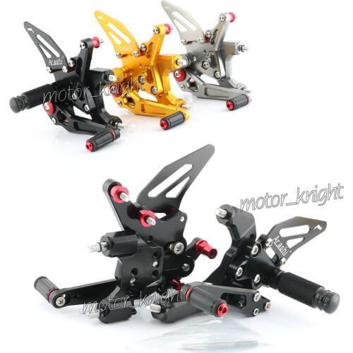 CNC 7075 Aluminum Alloy Adjustable Rearset Footrest Pegs Pedals Fits DUCATI 959 Panigale 2016 2017 2018