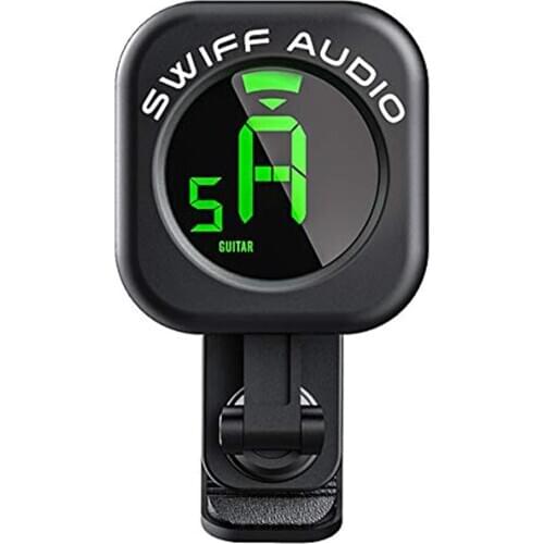 SWIFF Guitar Tuner Clip-On High Precision Micro Tuner Auto-Off Tuner for All 12 String Instruments Bass Ukulele Violin Chromatic