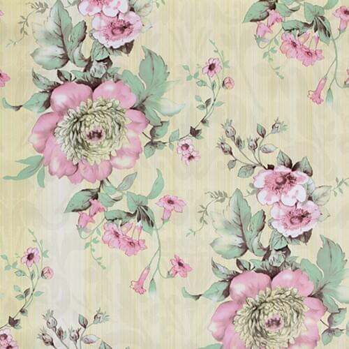 GLOW4U Self Adhesive Vinyl Vintage Floral Contact Paper Wallpaper for Walls Cabinets Dresser Table Furniture Sticker