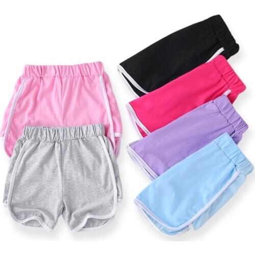 SheeCute girls boys cotton shorts Children Beach Sports Short Pants 4296