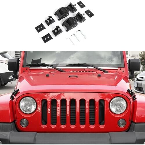 Hood Anti-theft Lock Modification Hood Buckle Modification Exterior Accessories For Wrangler JK 2007-2017
