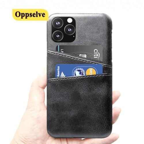 Oppselve Leather Wallet Card Case for iPhone 11 Pro Max XS XR X SE 2020 8 7 6 6s Plus Luxury Pocket Shockproof Cover Coque Funda