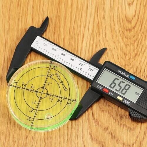 1Pc Large Universal Circular Spirit Level With Scale Horizontal Bubble Measuring Accessories For Measuring Instrument