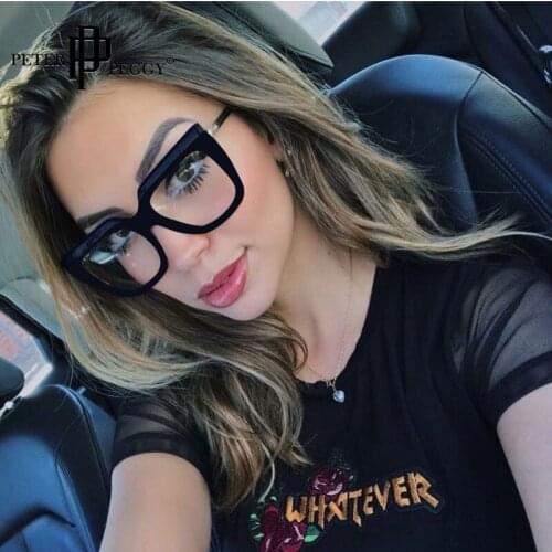 Square Prescription Glasses Women Frames Luxury Brand Transparent Lens Classic Retro Black Glasses Men Myopia Eyeglasses Frames
