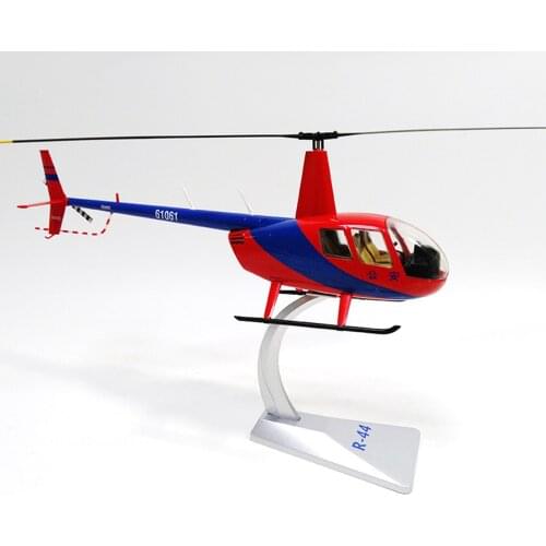 1:32 Scale ROBINSON R44 Helicopter Diecast Model Airplane w/ Dispaly Stand Home Decor