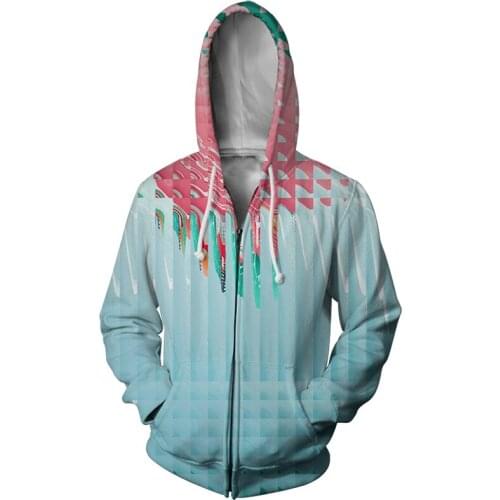 Funny Mens Zipper Hoodies 3D Regular Printed Zipper Hooded Men New Arrivals Long-sleeved Hooded Sweatshirt Spring Autumn