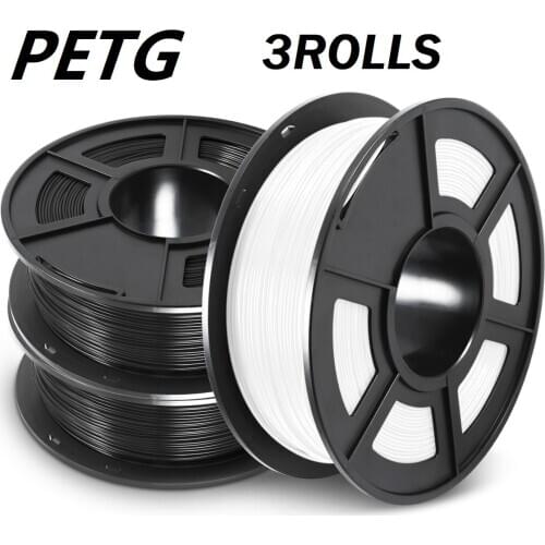 Enotepad 1KG 2.2lb PETG 3D Printer Filament PETG 3D Printing Filament 1.75mm Dimensional Accuracy +/-0.02mm Translucence Refil