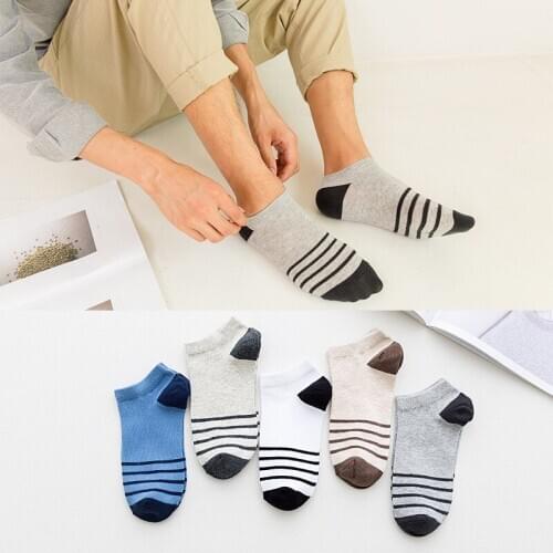 5 Pairs Pack Mens Bamboo Fiber Socks Short Large Size High Quality New Casual Breatheable Anti-bacterial Men Ankle Socks 2021