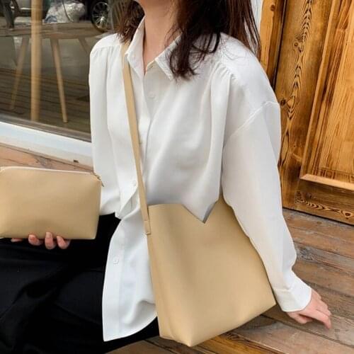 Spring New Ladies Mother-in-law Bag Simple Handbag Shoulder Messenger Bag Fashion Soft Leather Big Bag Lady Bag Waterproof