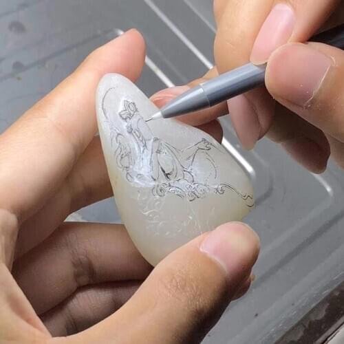 LIVE Customize CYNSFJA New Real Rare Certified Chinese Hetian Jade Amulets Jade Pendant Hand Carved High Quality Best Gifts