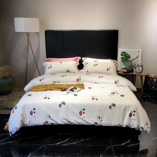 2019 New Spring Long-Staple Cotton Bedding Set Double Queen King Size Bed Sets Duvet Cover+Bed Sheet+Pillowcases