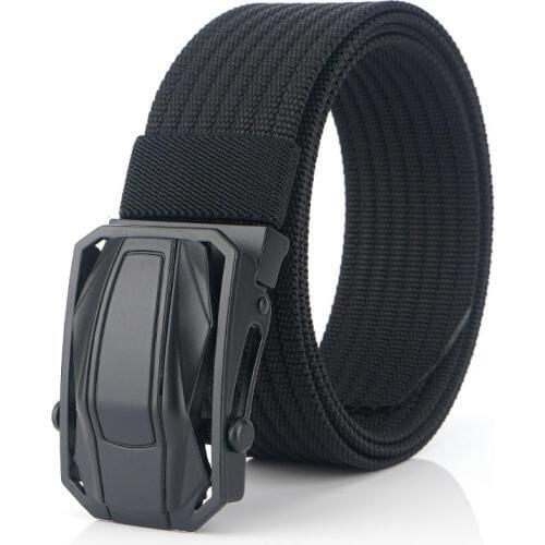 New Men Canvas Belt Nylon Belt Sports Car Buckle Belt High Quality Men Belt Military Equipment Belt Luxury Tactical Belt