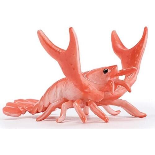 New Creative Cute Lobster Model Pen Holder Weightlifting Lobster Bracket Storage Rack Pen Rack Gift Stationery Red