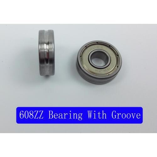 Bearing Steel Materal Sliding 608zz/628zz/6000zz Bearing Inner Diameter 8mm/10mm with samll groove 10pcs/lot