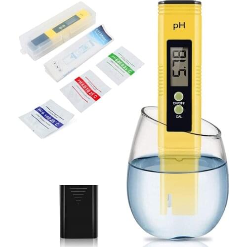 Protable LCD Digital PH Meter Pen of Tester accuracy 0.01 Aquarium Pool Water Wine Urine automatic calibration TDS Tester