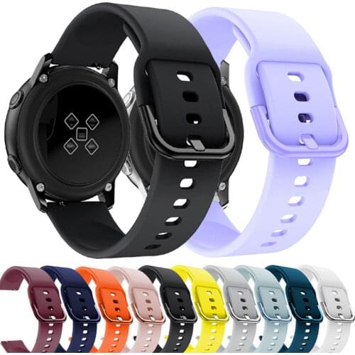 Band For Samsung Galaxy Active 2 Strap Watch 3 41mm 45mm 42mm Belt Silicone Bracelet Sport Correa For Samsung Galaxy Active 2