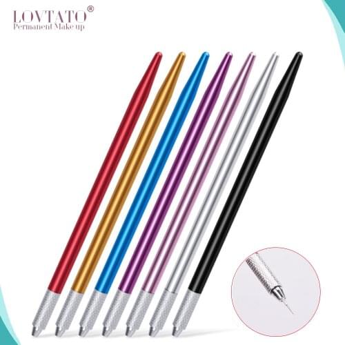 2018 Tebori Tattoo Machine Microblading Shading Pen Eyebrow Manual Tools Fit For 3rl 4rl 5rl Needles Sterilized Tattoos Guns 3d