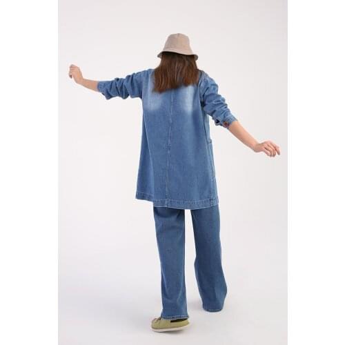 Comfy Denim Jacket With Pocket