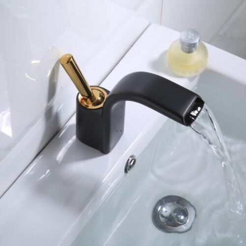 Vidric New Arrival Bathroom Waterfall Basin Faucet Solid Brass Faucet Sink Mixer Tap Hot and Cold White/Chrome/Bronze Basin Cran