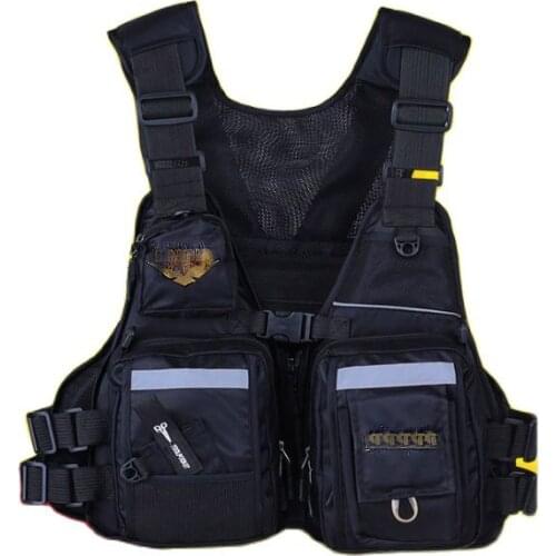 High quality best-selling fishing multi - purpose buoyancy lifejacket multi - pocket rocky fishing survival vest