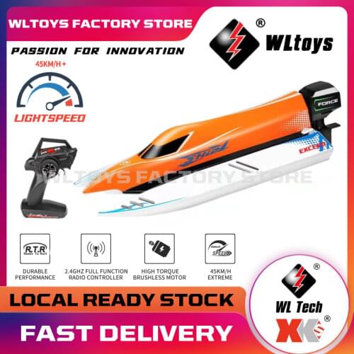 WLtoys WL915 RC Boat 2.4Ghz 2CH 45km/h Brushless High Speed Racing Boat Model Speedboat Kids Gifts RC Toys