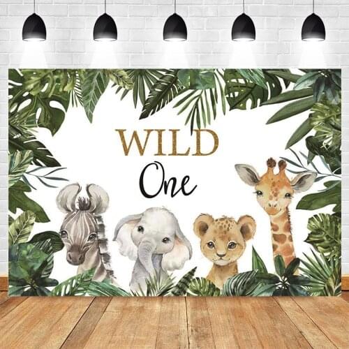 Yeele Safari Party Wild One Newborn Baby Birthday Backdrop Summer Tropical Jungle Photography Background Photo Studio Photozone